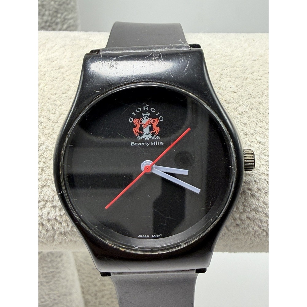 Giorgio Beverly Hills New Battery Mens Watch 34MM 8" Vintage 90's